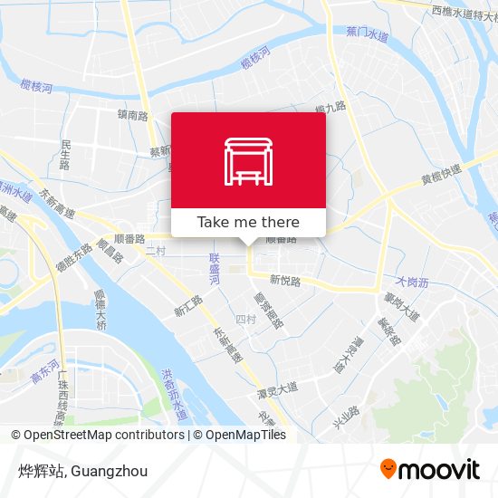 烨辉站 map