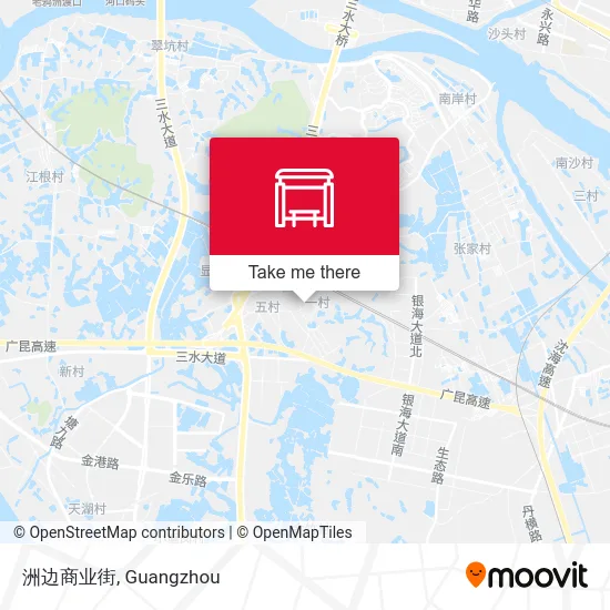 洲边商业街 map