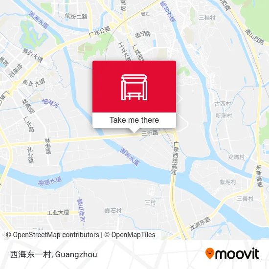 西海东一村 map