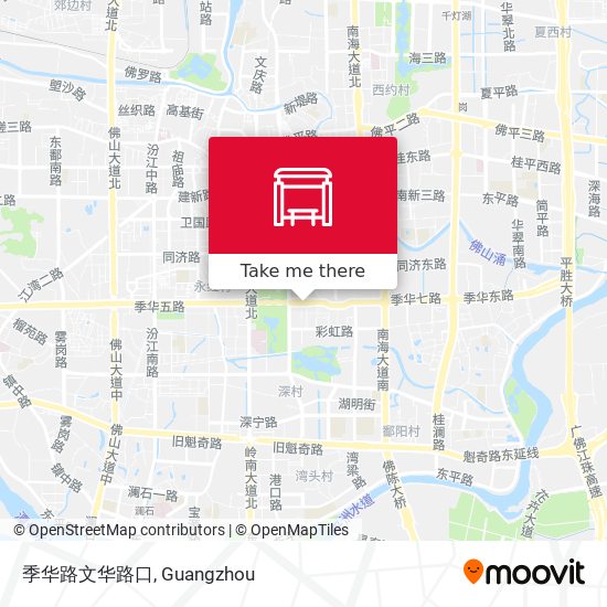 季华路文华路口 map