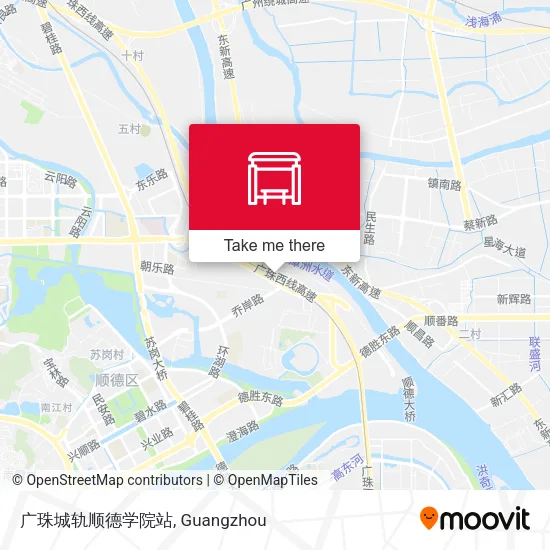 广珠城轨顺德学院站 map
