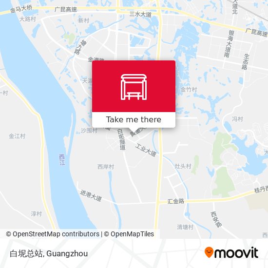 白坭总站 map