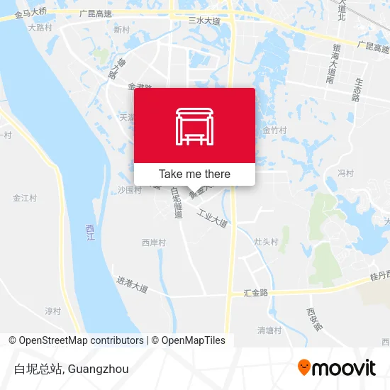 白坭总站 map