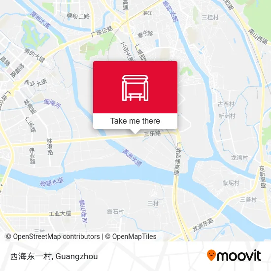 西海东一村 map