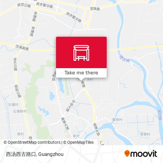 西汤西古路口 map
