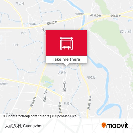 大旗头村 map