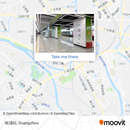 南涌站 map