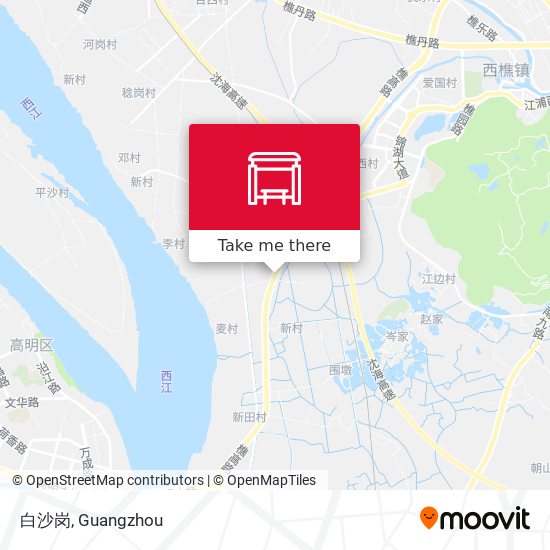 白沙岗 map