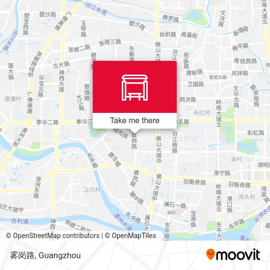 雾岗路 map
