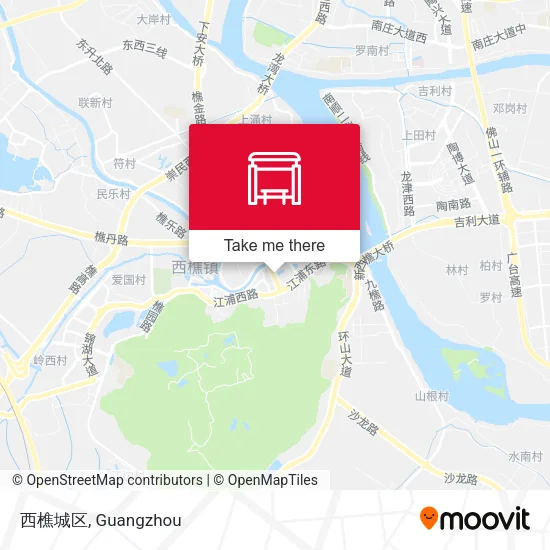 西樵城区 map