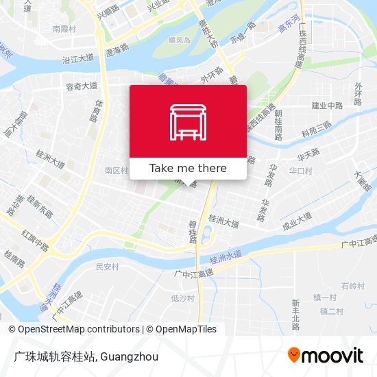 广珠城轨容桂站 map