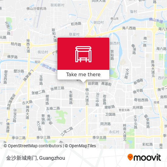 金沙新城南门 map