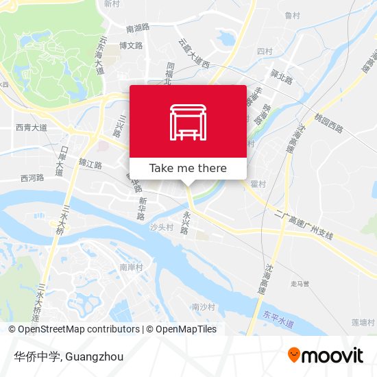 华侨中学 map