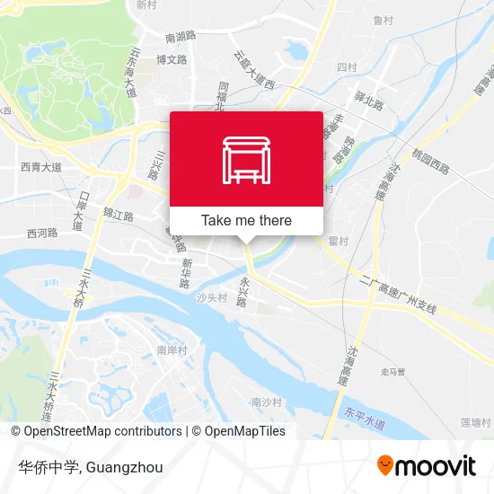 华侨中学 map