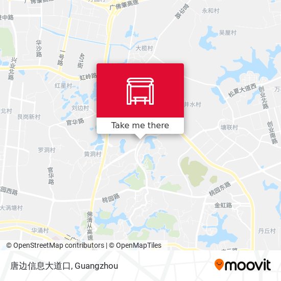 唐边信息大道口 map