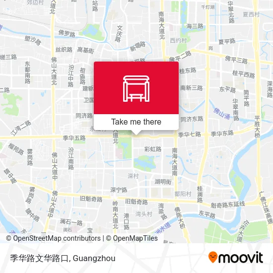 季华路文华路口 map