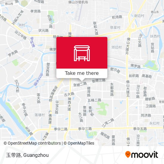 玉带路 map