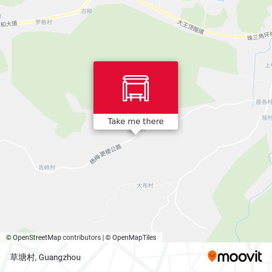 草塘村 map