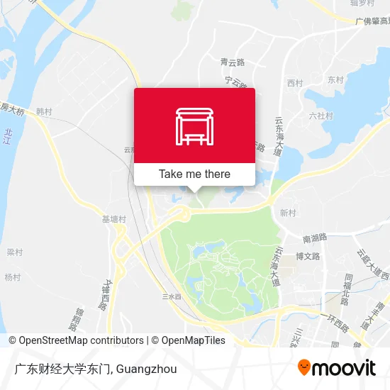 广东财经大学东门 map