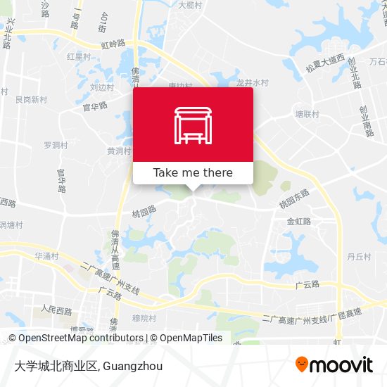 大学城北商业区 map