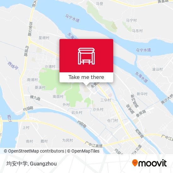 均安中学 map
