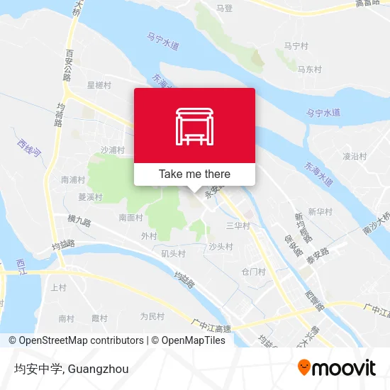 均安中学 map