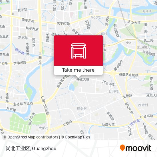 岗北工业区 map