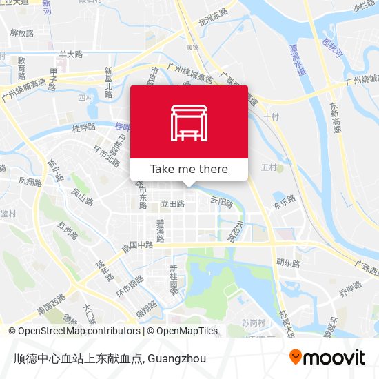 顺德中心血站上东献血点 map