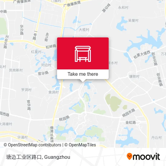 塘边工业区路口 map