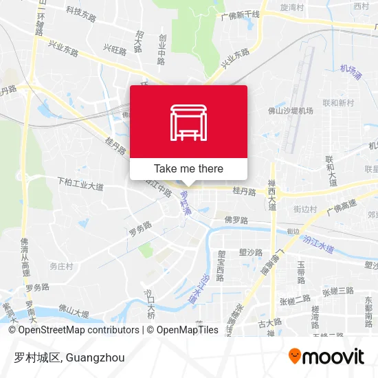 罗村城区 map