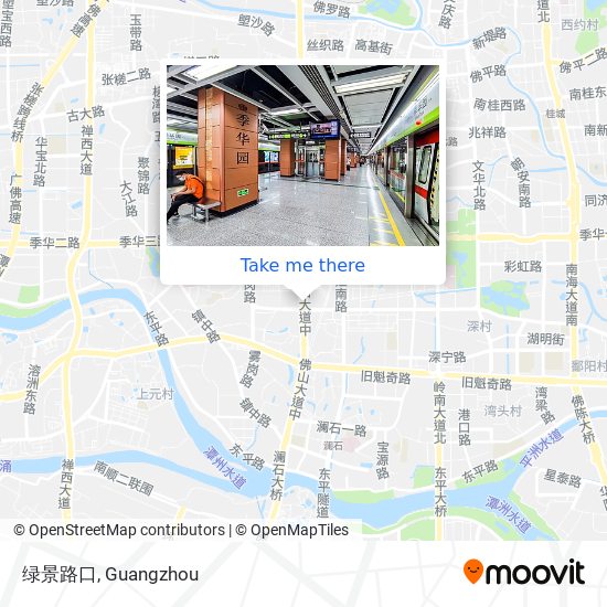 绿景路口 map