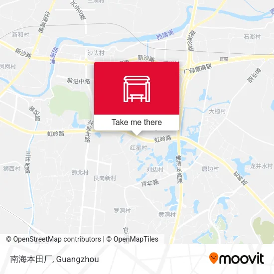 南海本田厂 map
