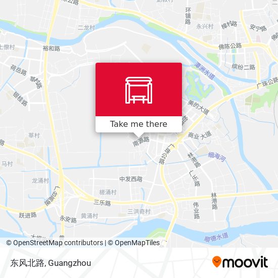 东风北路 map