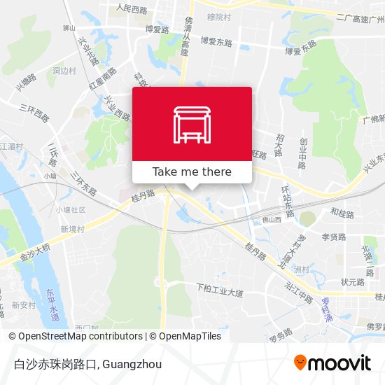 白沙赤珠岗路口 map