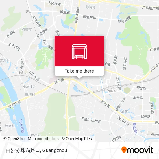 白沙赤珠岗路口 map