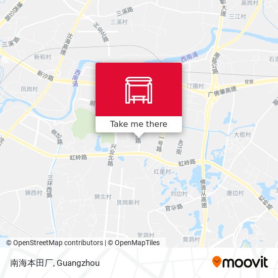 南海本田厂 map