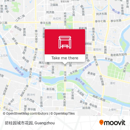 碧桂园城市花园 map