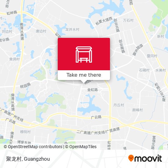 聚龙村 map