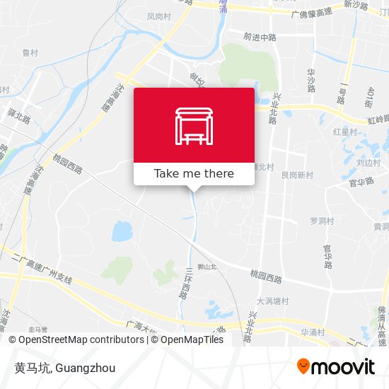 黄马坑 map