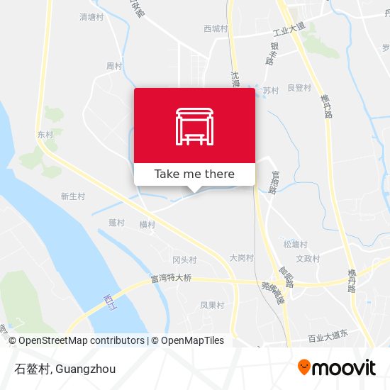 石鳌村 map