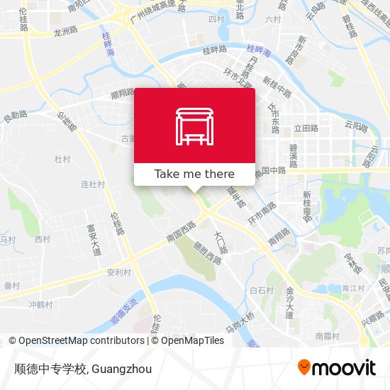 顺德中专学校 map