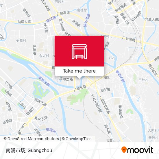 南涌市场 map