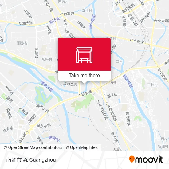 南涌市场 map