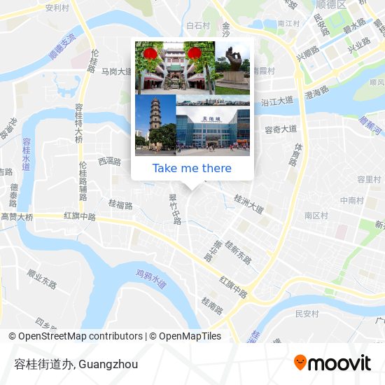 容桂街道办 map