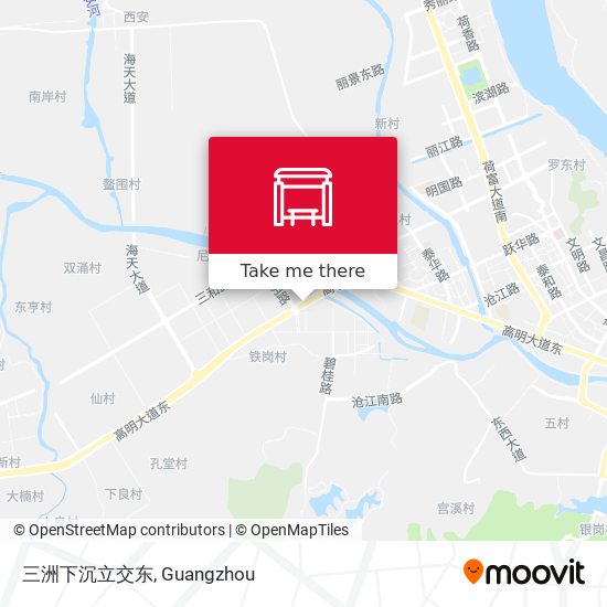 三洲下沉立交东 map
