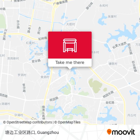 塘边工业区路口 map