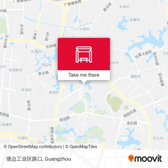塘边工业区路口 map