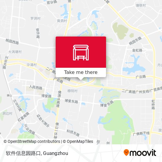 软件信息园路口 map