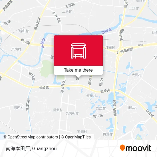 南海本田厂 map