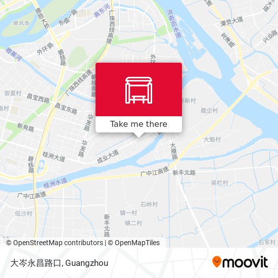 大岑永昌路口 map